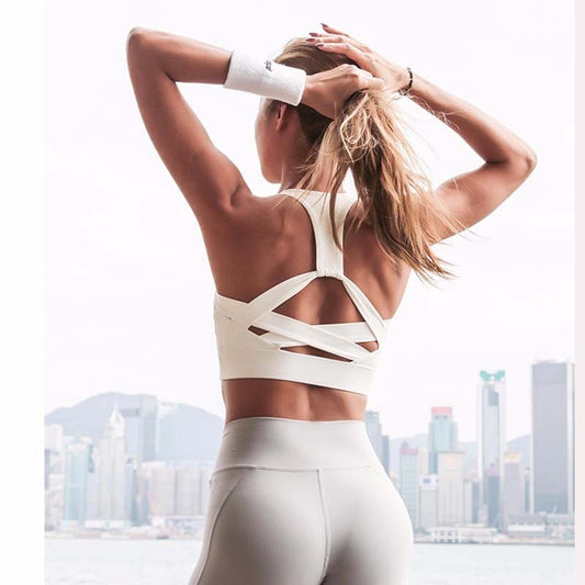 Athletic Racer Strap Back Sports Bra