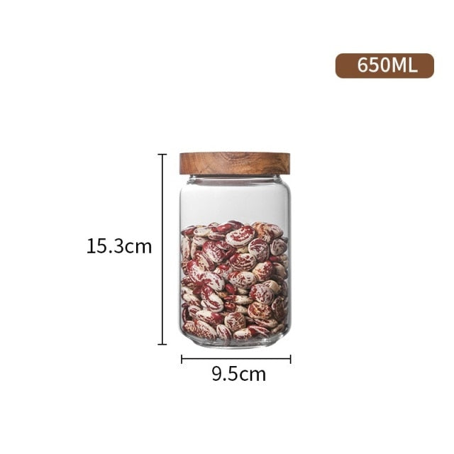 Glass Pantry Storage Jar Set