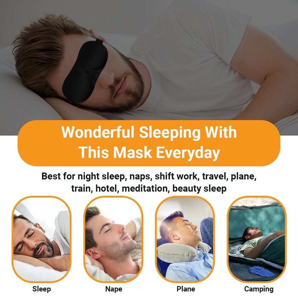 2 Pk 3D Eye Sleep Mask