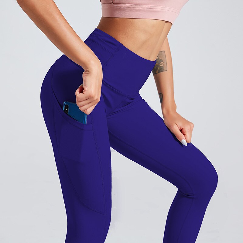 Solid Patchwork Yoga Leggings