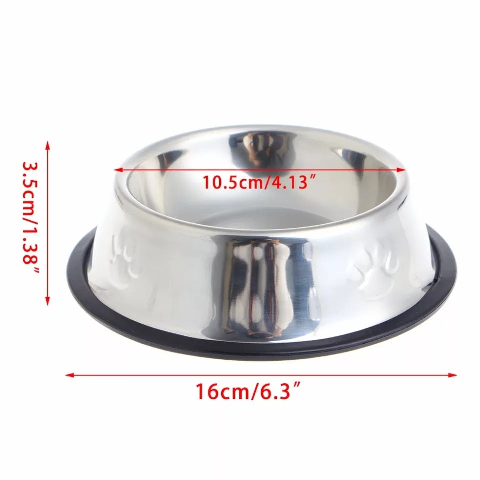 Non-slip Stainless Steel Feeding Bowl