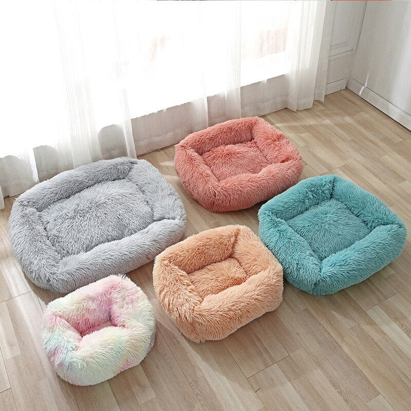 Plush Cushion Pet Bed Square