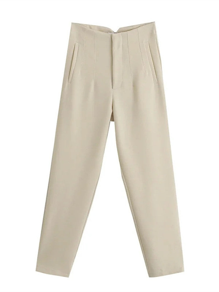 High Waist Streetwear Trousers