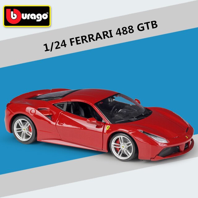 Ferrari 488 GTB Diecast Sports Car Model