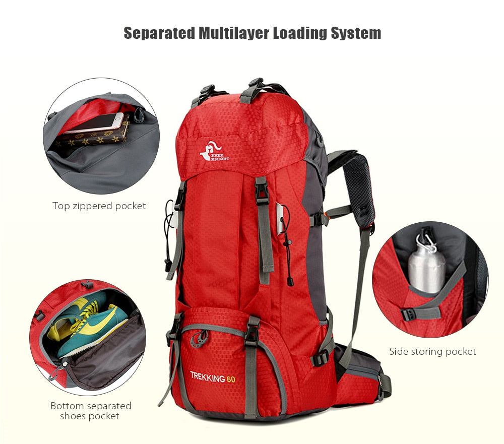 60L Backpack with Rain Cover