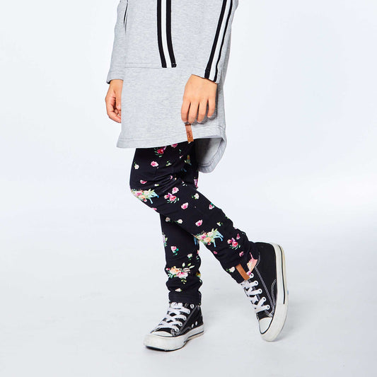 Legging With Side Insert Unicorn Print