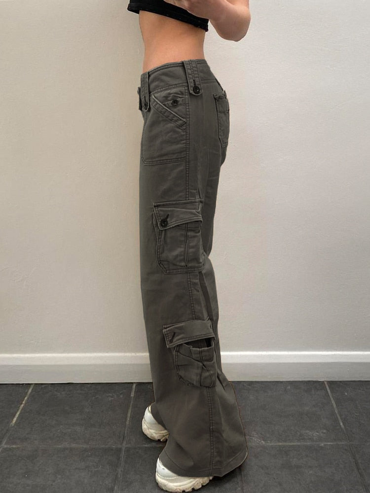 Low Rise Cargo Pants