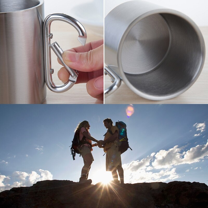 Carabiner Hook Stainless Steel Cup