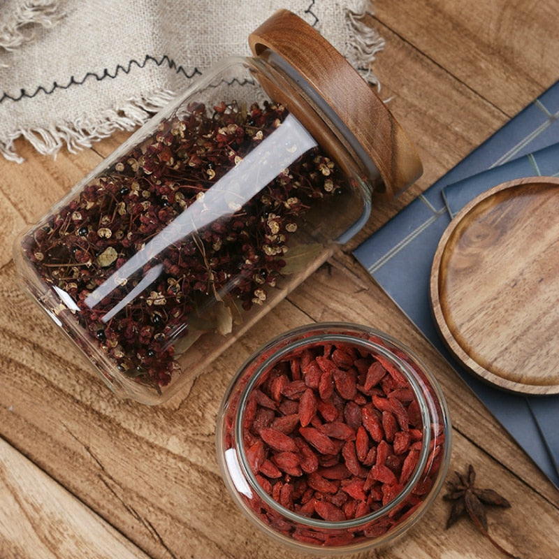 Glass Pantry Storage Jar Set