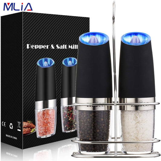 Electric Pepper Mill Stainless Steel Set