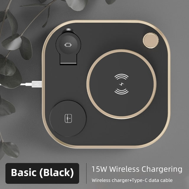 15w LED 3 In 1 Wireless Charger Lamp